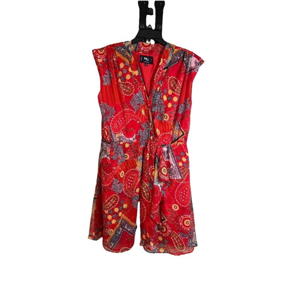 MG Collection Floral Boho Pattern Women’s Dress Size 12